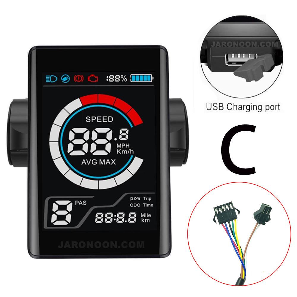 Wyświetlacz LCD do roweru elektrycznego CMACEWHEEL
