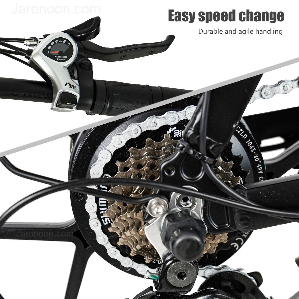 CMACEWHEEL Y20-NEW 750W 20 Inch Folding E-bike Fat Tire Mountain Bike Snow 48V 17A (ang.). Okładka