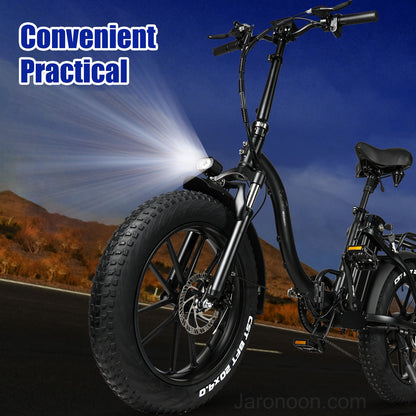 CMACEWHEEL Y20-NEW 750W 20 Inch Folding E-bike Fat Tire Mountain Bike Snow 48V 17A (ang.). Okładka