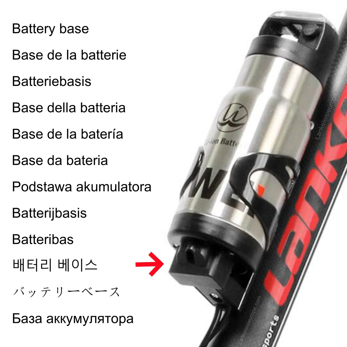Battery Mount for the Lankeleisi S600 E-Bike