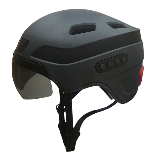 Upgradowany Bluetooth Calling Smart Helmet z 1080P HD Built-in Driving Recorder Camera, Detachable Visor,Turn Signal Taillight