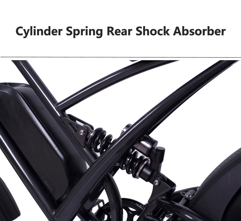 48V 22.5Ah Large Capacity Electric Fat Tire Bike 20x4 (ang.). Wheel Snow Bike With Front And Rear Shock Absorption (ang.). Brake E Bike