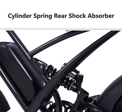 48V 22.5Ah Large Capacity Electric Fat Tire Bike 20x4 (ang.). Wheel Snow Bike With Front And Rear Shock Absorption (ang.). Brake E Bike