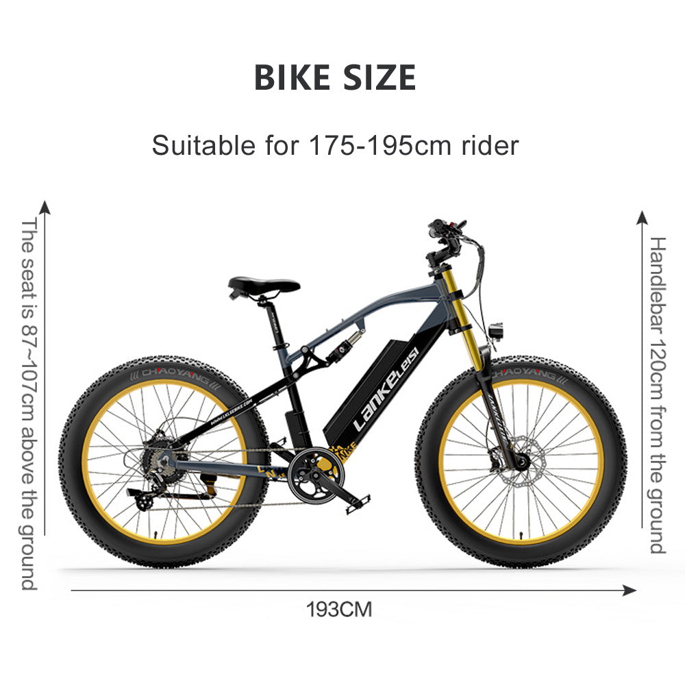 RV700 1000W 48V 16Ah Powerful Electric Bicycle 26 Inch Beach Bike Mountain (ang.). Bike Upgrad Oil Spring Downhill Fork Dual Suspension (ang.)