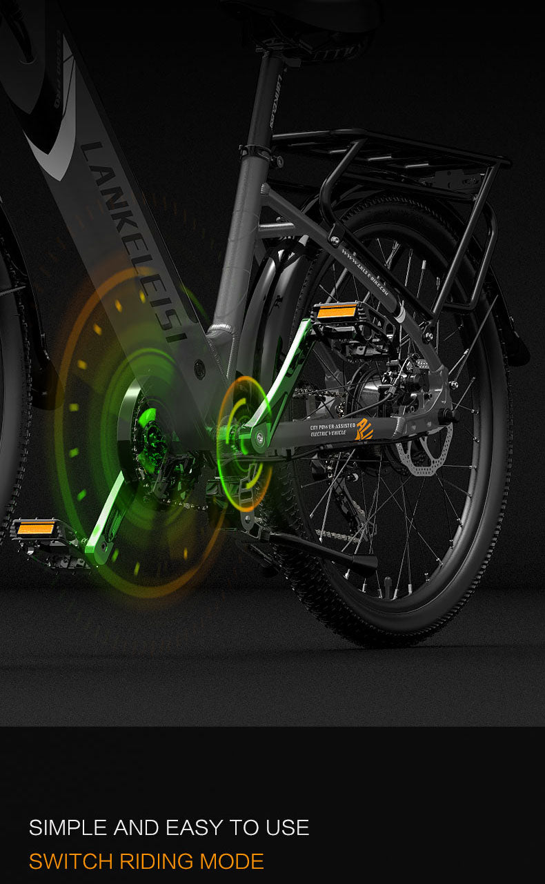 ES500 Pro 500W 48V 16Ah 130Km Endurance 24 Inch Brushless Motor Urban Electric (ang.). Bike Dual Disc Brakes 32km h Max Speed City Bik (ang.)