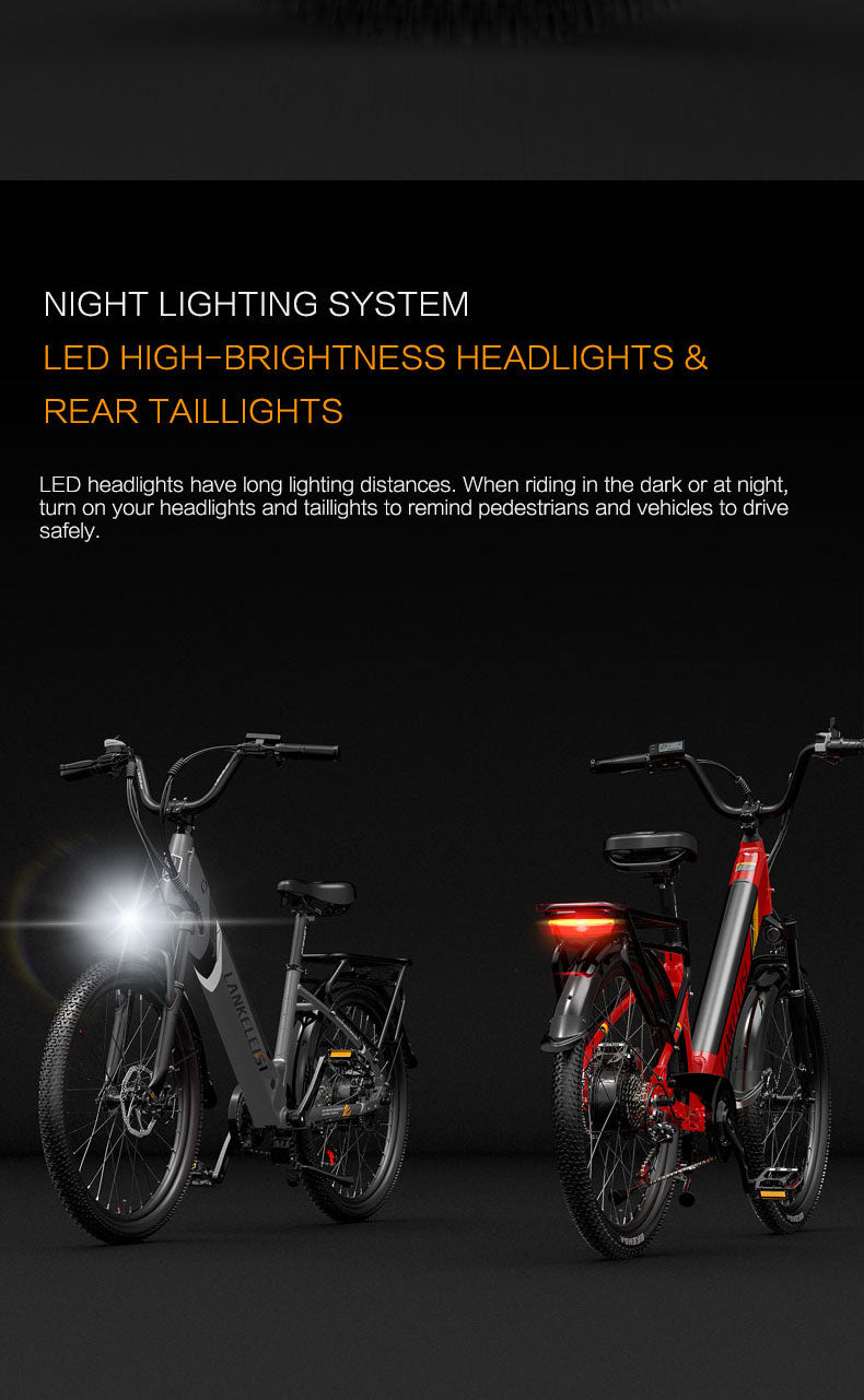 ES500 Pro 500W 48V 16Ah 130Km Endurance 24 Inch Brushless Motor Urban Electric (ang.). Bike Dual Disc Brakes 32km h Max Speed City Bik (ang.)