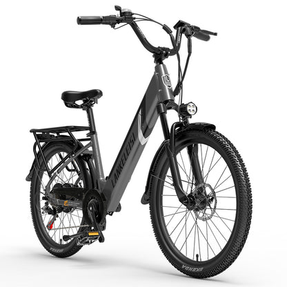 ES500 Pro 500W 48V 16Ah 130Km Endurance 24 Inch Brushless Motor Urban Electric (ang.). Bike Dual Disc Brakes 32km h Max Speed City Bik (ang.)